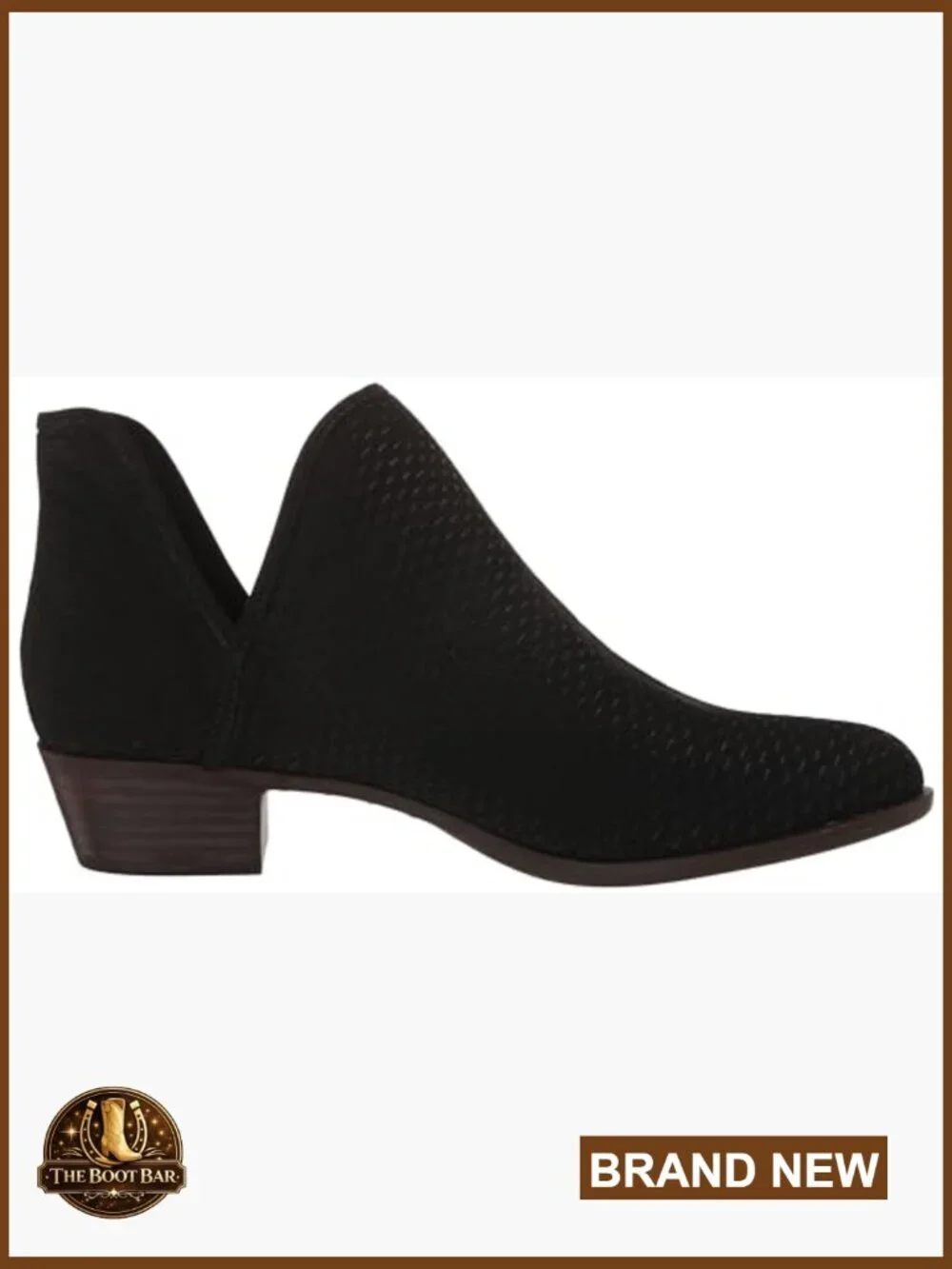 Women's Ankle Boots with 1.5 Inch Heel, Pull-On Style, Leather Suede